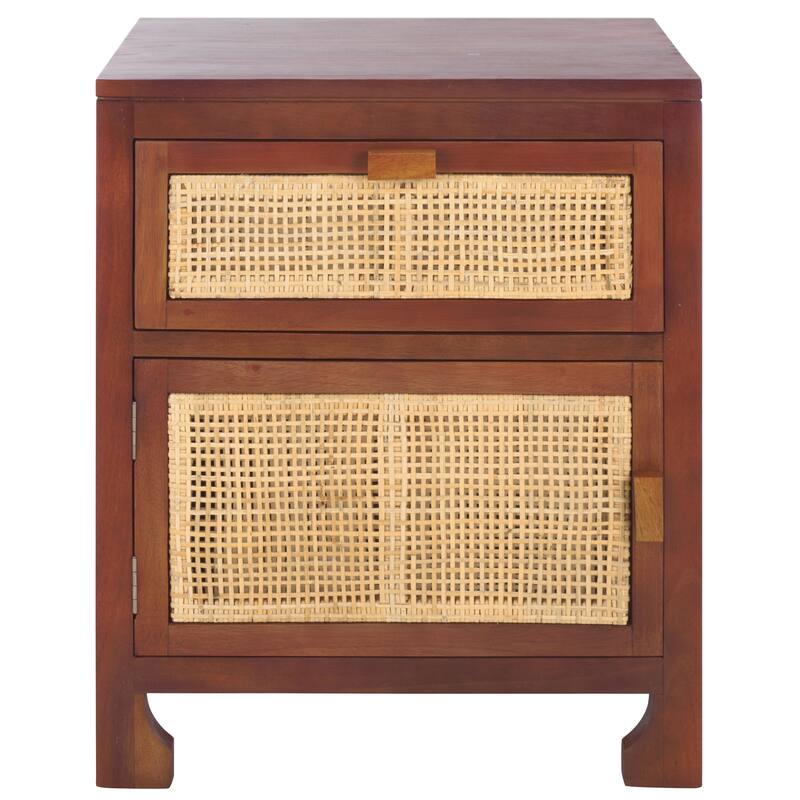 SAFAVIEH Zhane Coastal 1-Drawer 1-Door Nightstand
