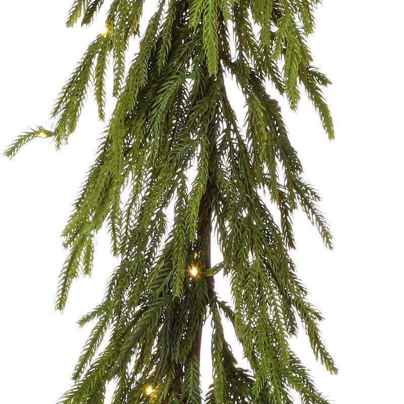 60"Led Natural Touch Norfolk Pine Garland - 60