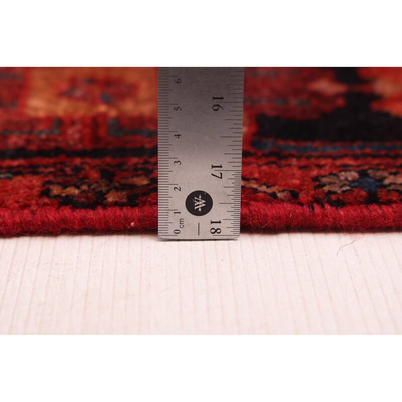 ECARPETGALLERY Hand-knotted Anadol Vintage Navy Wool Rug - 5'7 x 10'10