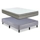 preview thumbnail 4 of 4, Onetan Mattress and Platfrom Bed Set, 13-Inch Ultra Plush Euro Top Hybrid Mattress and 13" Wood Premium Platform Bed