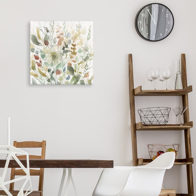Linen Wildflower Garden by Carol Robinson Canvas Art Print