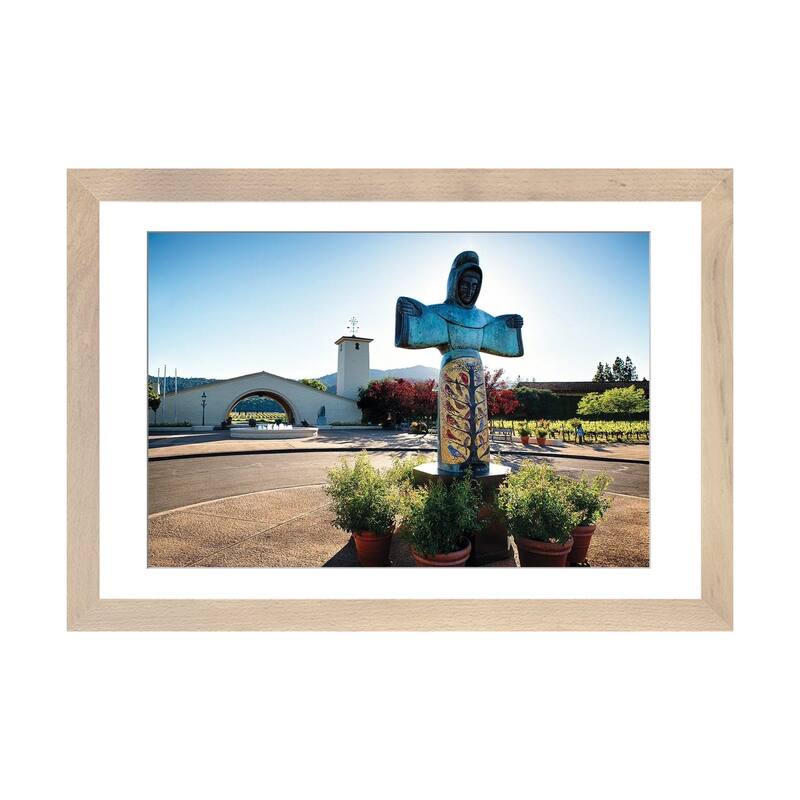 iCanvas "Entrance Of The Robert Mondavi Winery, Rutherford, California" by George Oze PFA - Natural - 24x32x1