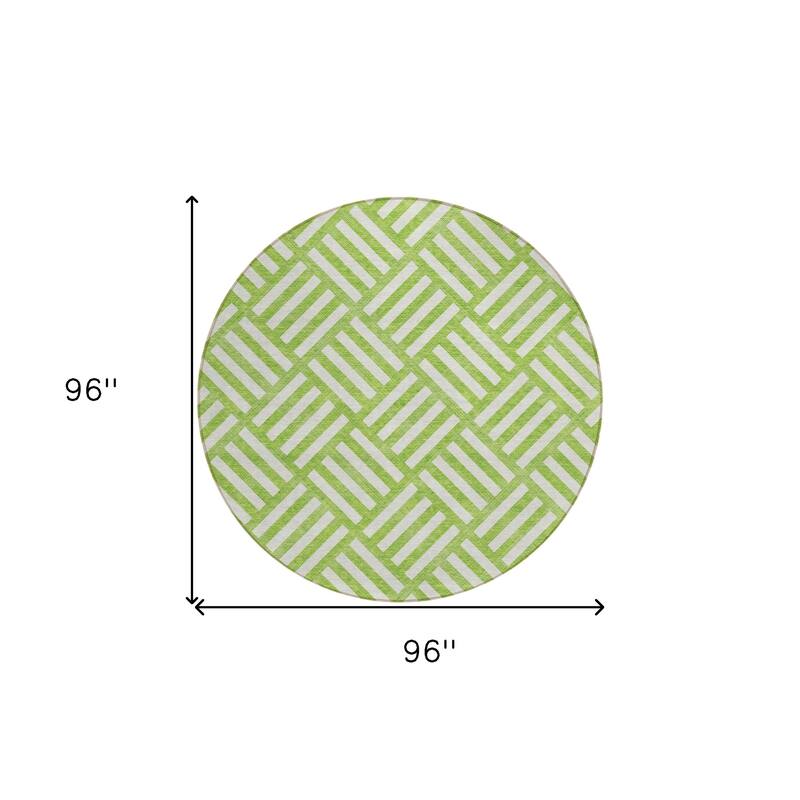 HomeRoots Geometric Transitional Rectangle Outdoor Rug