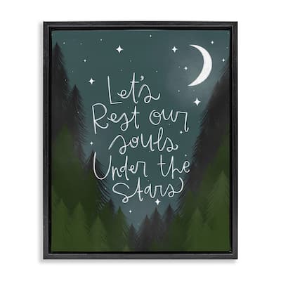 Stupell Rest Our Souls Under Stars Framed Floater Canvas Wall Art Design By Mandy Ford Art + Illustration