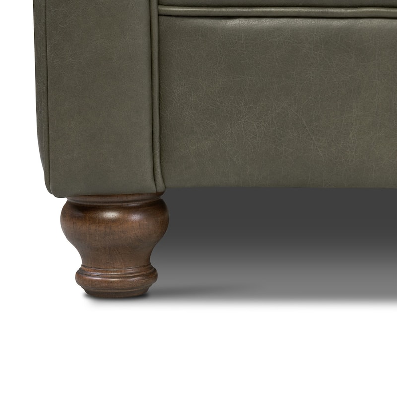 Poly & Bark Lyon 87" Sofa - Full Grain Genuine Italian Leather