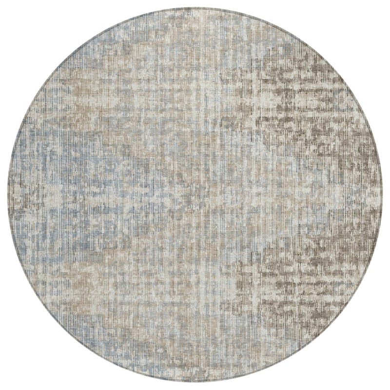 HomeRoots Geometric Transitional Rectangle Outdoor Rug