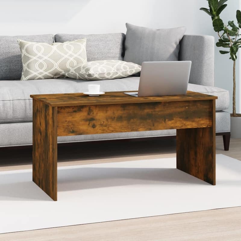 vidaXL Coffee Table Lift Top End Table Accent Side Sofa Table Engineered Wood - 40.2" x 19.9" x 20.7"