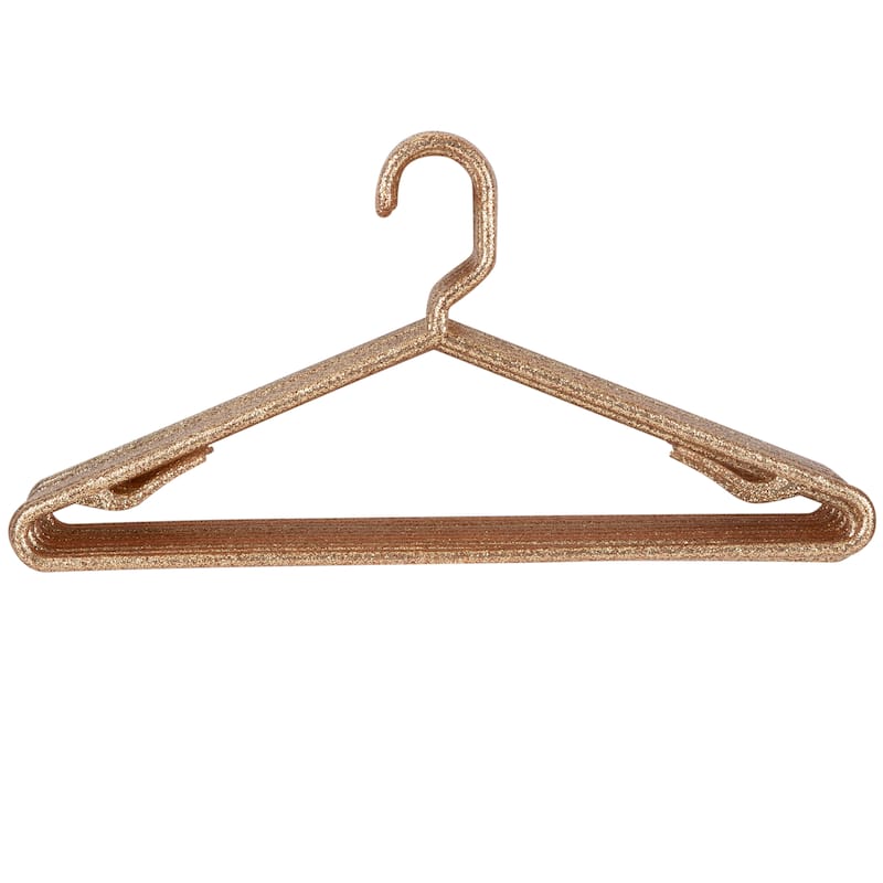 Simplify 10 Pack Granite Look Design Hangers - Gold