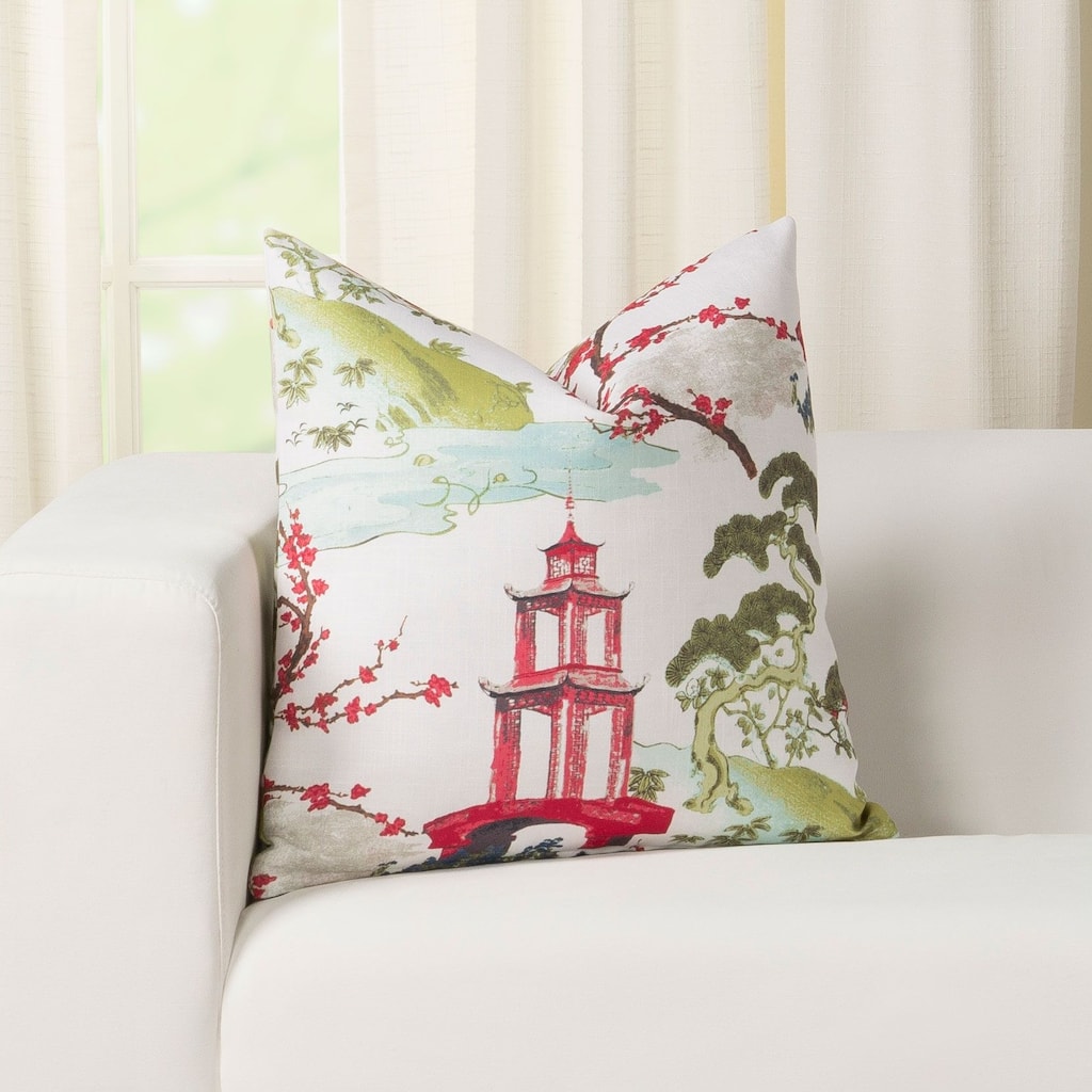 Zen Garden Print Throw Pillow