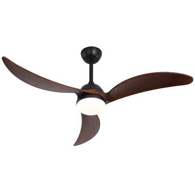 52 Inch Ceiling Fan with Lights and Smart Remote Control 6 Speed Quiet Reversible DC Motor for Indoor & Outdoor