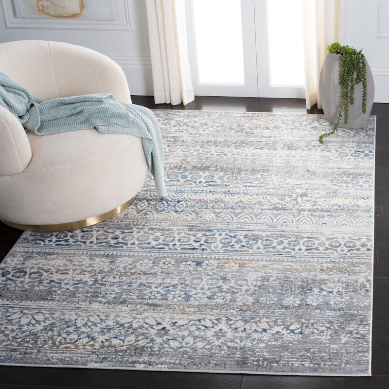 SAFAVIEH Amelia Petty Distressed Rug - 4'5" x 6'5" - Grey/Blue