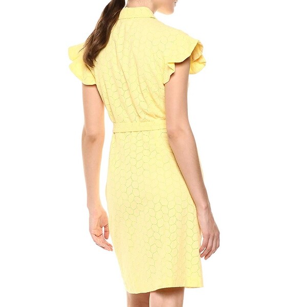 calvin klein yellow dresses