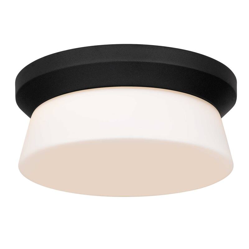 11 inch Black Integrated LED Flush Mount