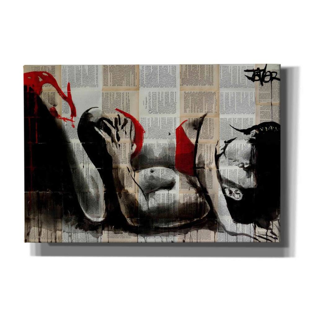 Epic Graffiti 'Lust In Red' by Loui Jover, Canvas, Wall Art