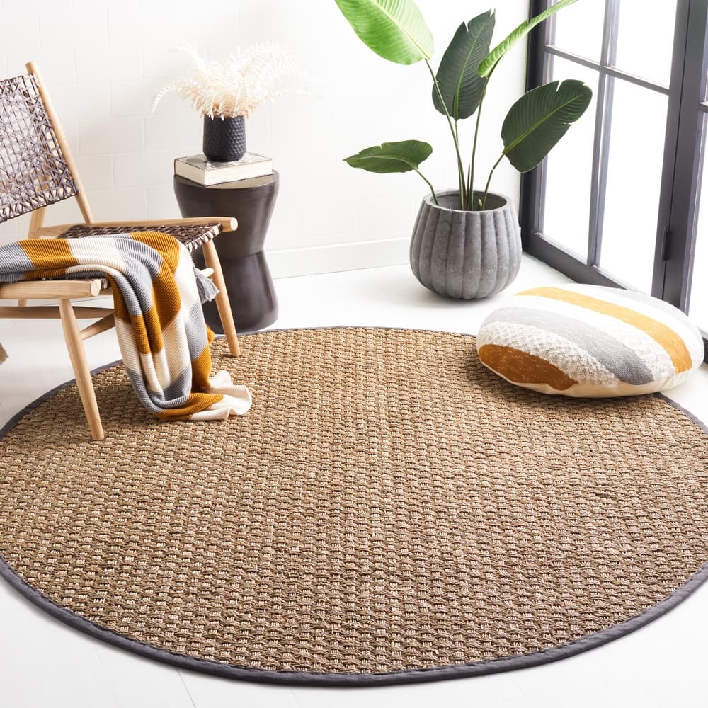 SAFAVIEH Natural Fiber Zymryd Basketweave Seagrass Rug