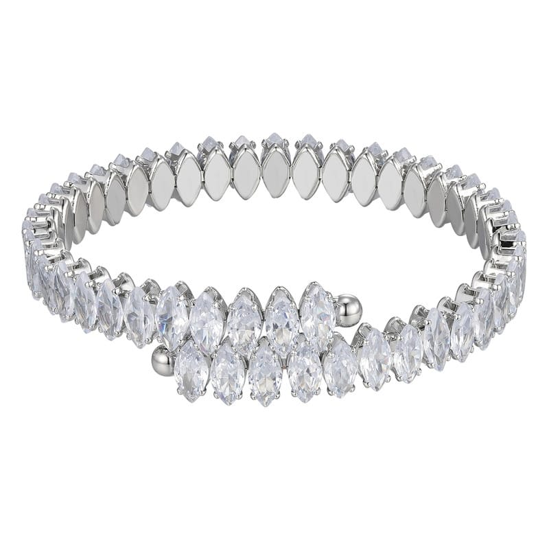 Victoria Townsend Cubic Zirconia Marquise Cuff Bracelet