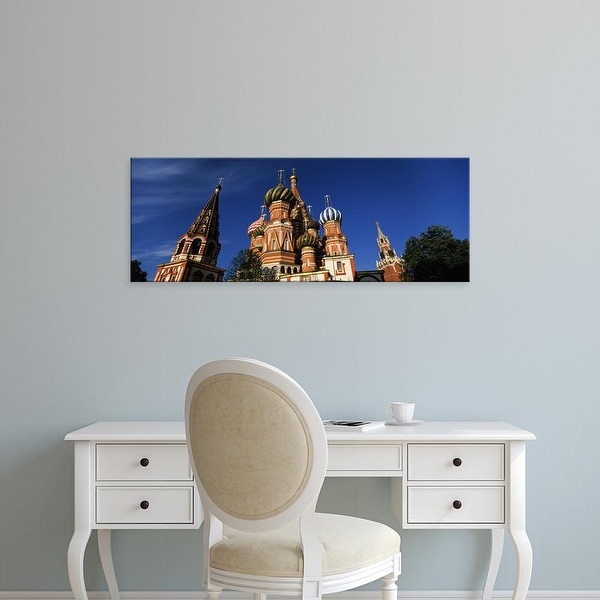 Easy Art Prints Panoramic Image 'View of a cathedral, St. Basil's Cathedral, Red Square, Moscow, Russia' Canvas Art