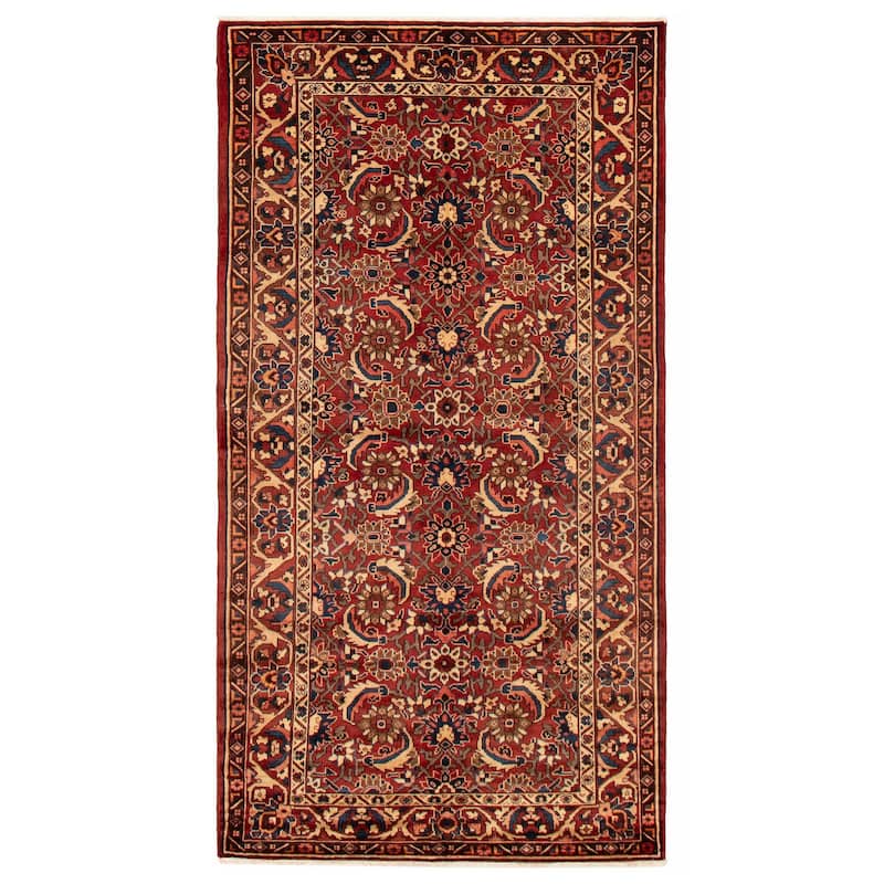 ECARPETGALLERY Hand-knotted Anadol Red Wool Rug - 5'4 x 10'1 - Red - 5'4 x 10'1