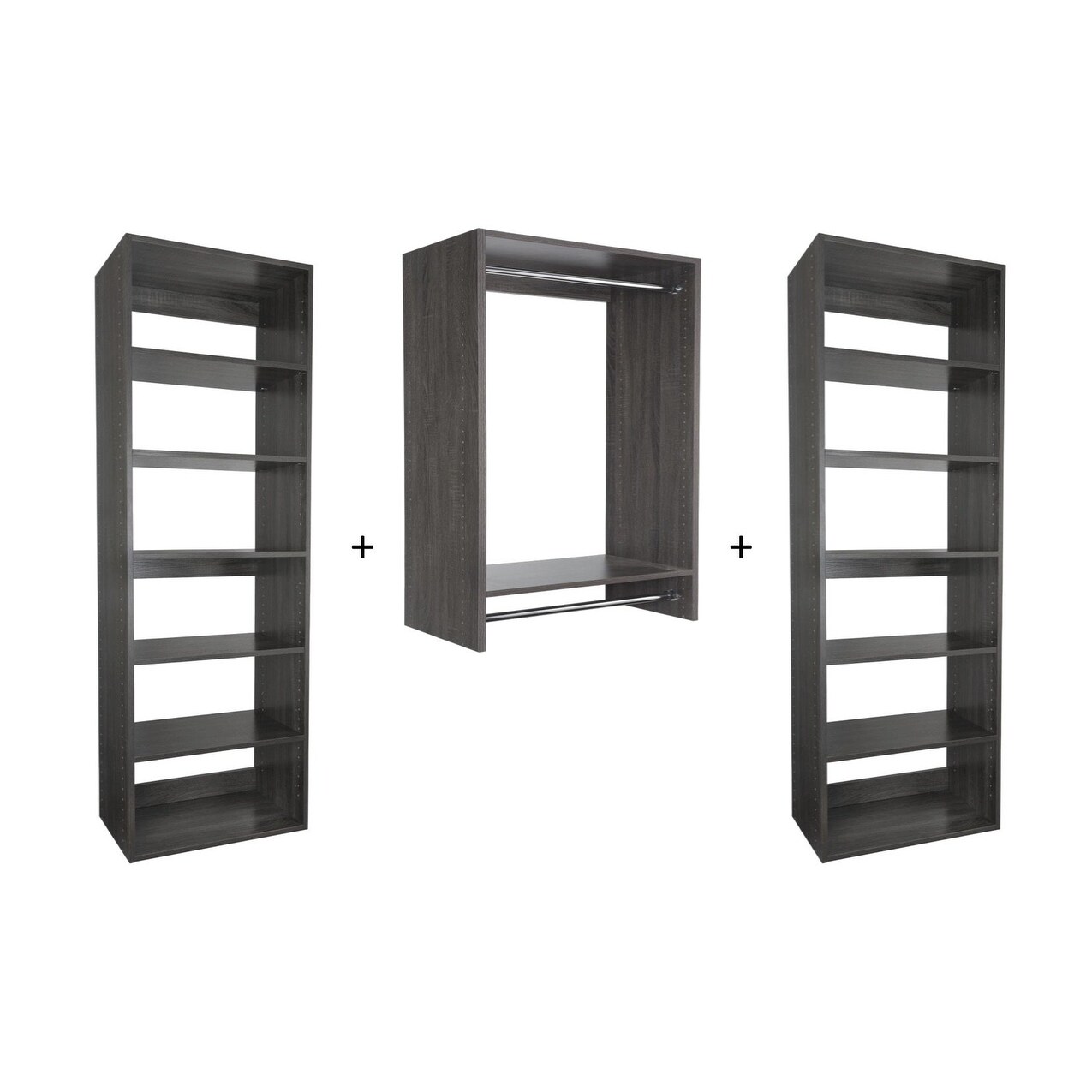 Shop Modular Closets 7 Ft Closet Organizer System 84 Inch Style F On Sale Overstock 21706530