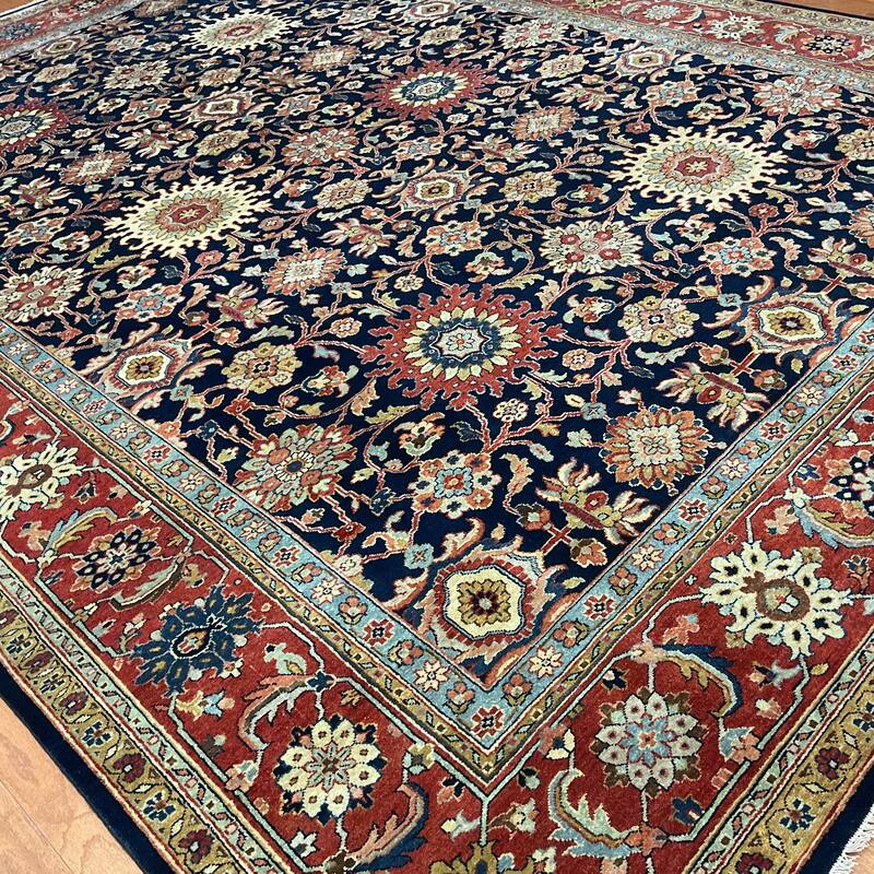 HERAT ORIENTAL Hand-knotted Indo 9' x 12'2 Mahal Wool Rug - 9' x 12'2"