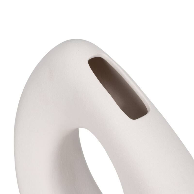 Sagebrook Home Lopsided Open Cut Out Vase