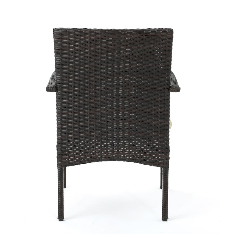 Ashworth Outdoor 7-piece Rectangular Wicker Aluminum Dining Set with Cushions by Christopher Knight Home