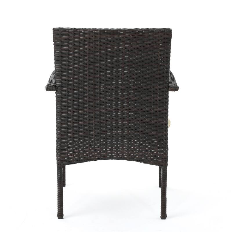 Elmar 9 Piece Outdoor Wood/Wicker Extending Dining Set by Christopher Knight Home