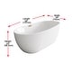 preview thumbnail 65 of 173, Adler Soaking Bathtub in Glossy White