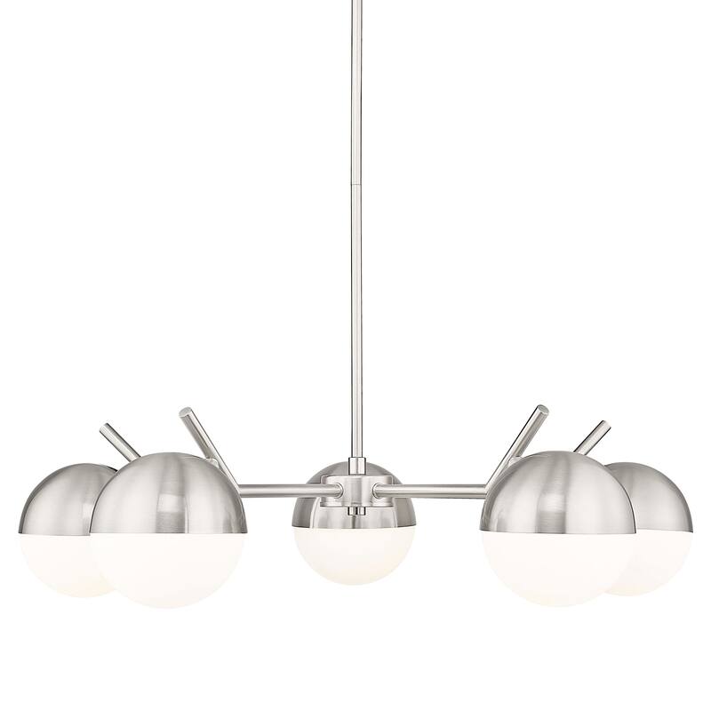 Z-Lite 7517-5 Realm Sphere 5 Light 32" Wide Chandelier - Brushed Nickel