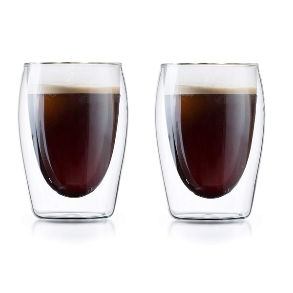 Shop Medelco Cafe Brew Collection 6 Ounce Double Wall Glasses Set Of 2