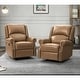 preview thumbnail 1 of 62, Ilario 32.67'' Wide Genuine Leather Manual Rocker Recliner, Set of 2