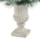 preview thumbnail 4 of 3, 4.5' Artificial Christmas Tree with 100 Lights in Decorative Urn