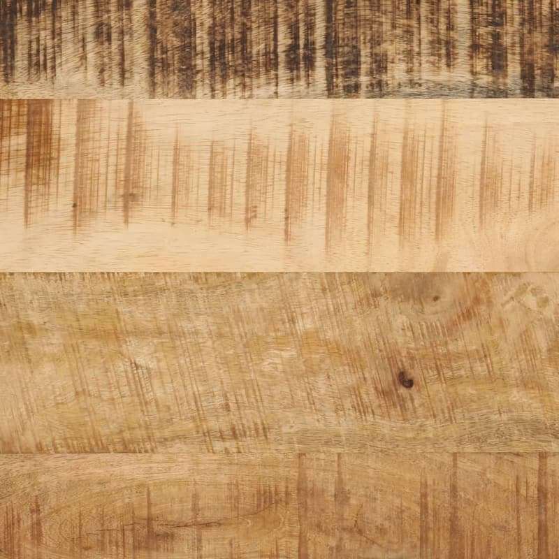 vidaXL Bathroom Sink Cabinet Natural wood Solid mango wood, Iron Medium - 13.8 x 21.7 x 23.6 in