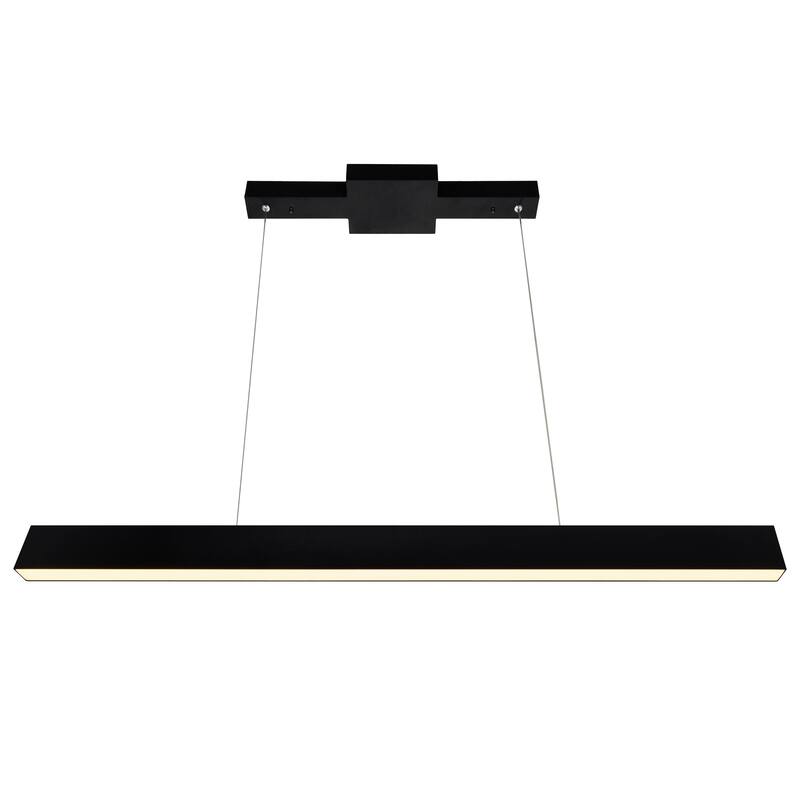 Pienza 7 in LED Integrated Black Chandelier