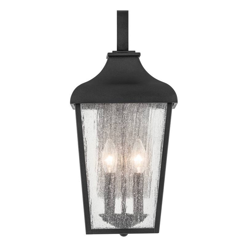 Kichler Lighting Forestdale 18.5 in. 2-Light Textured Black Outdoor Wall Sconce - 18.5 in