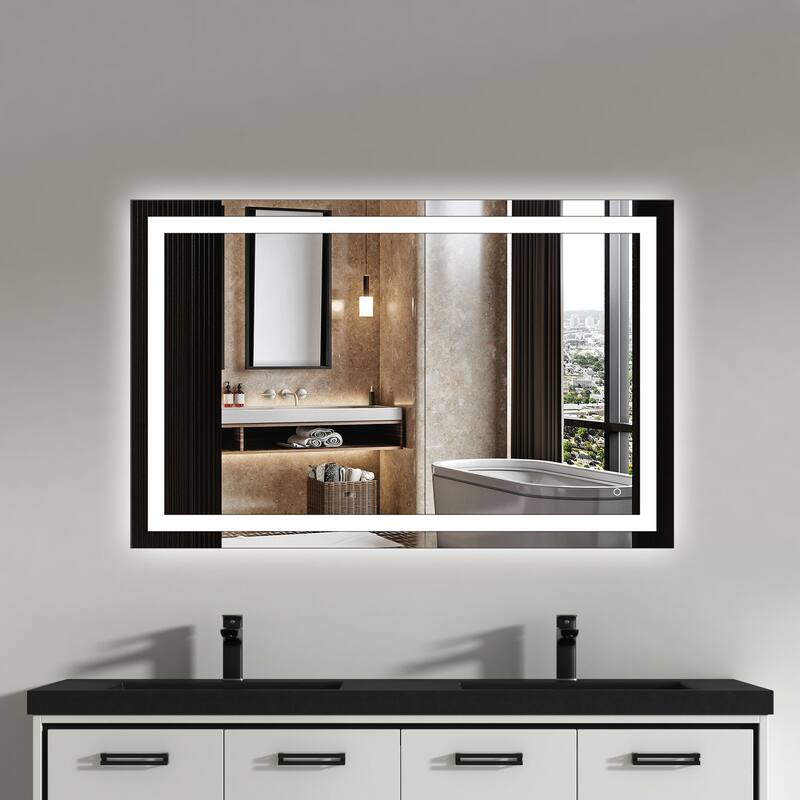 Brae LED Mirror - 48x31 or 31x48 - Clear