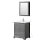 Option Dark Gray / White Quartz Top / Polished Chrome