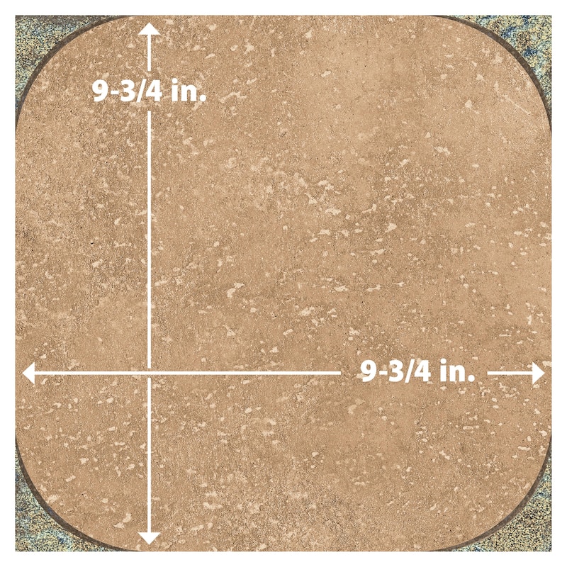 Merola Tile Atlas Star Quartet Cotto Ocean 9-3/4" x 9-3/4" Porcelain Floor and Wall Tile