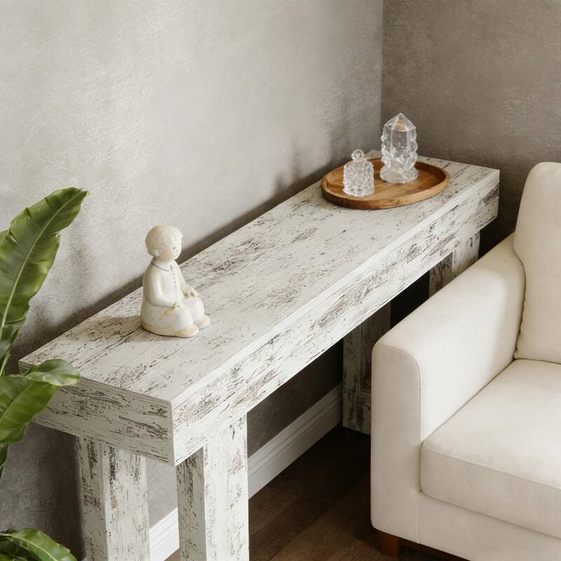 Wooden Entryway Country-Style Sofa Console Table