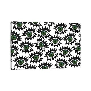 iCanvas "Green Eyes & Lashes" by Kahri Canvas Print - Bed Bath & Beyond ...