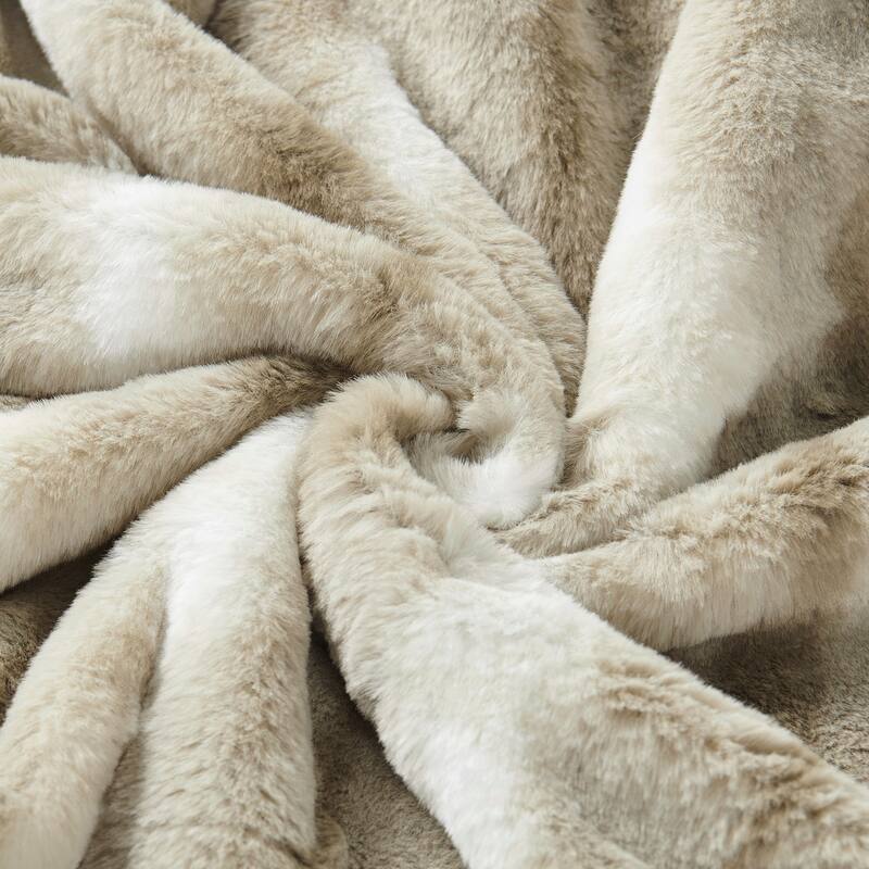 Amanda Stripe fauxfur Throw Pillow Covers Set of 2, NO INSERT