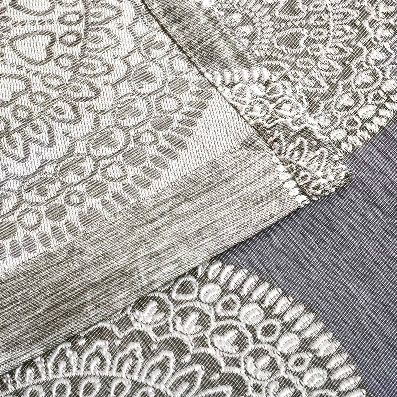Superior Elegant Room Darkening Marmore Jacquard Grommet Curtain Panel (Set of 2)