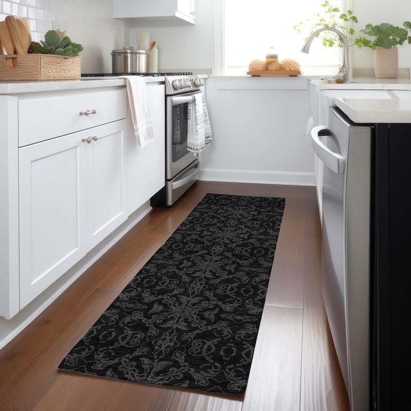 Machine Washable Indoor/ Outdoor Chantille Traditional Medallions Rug