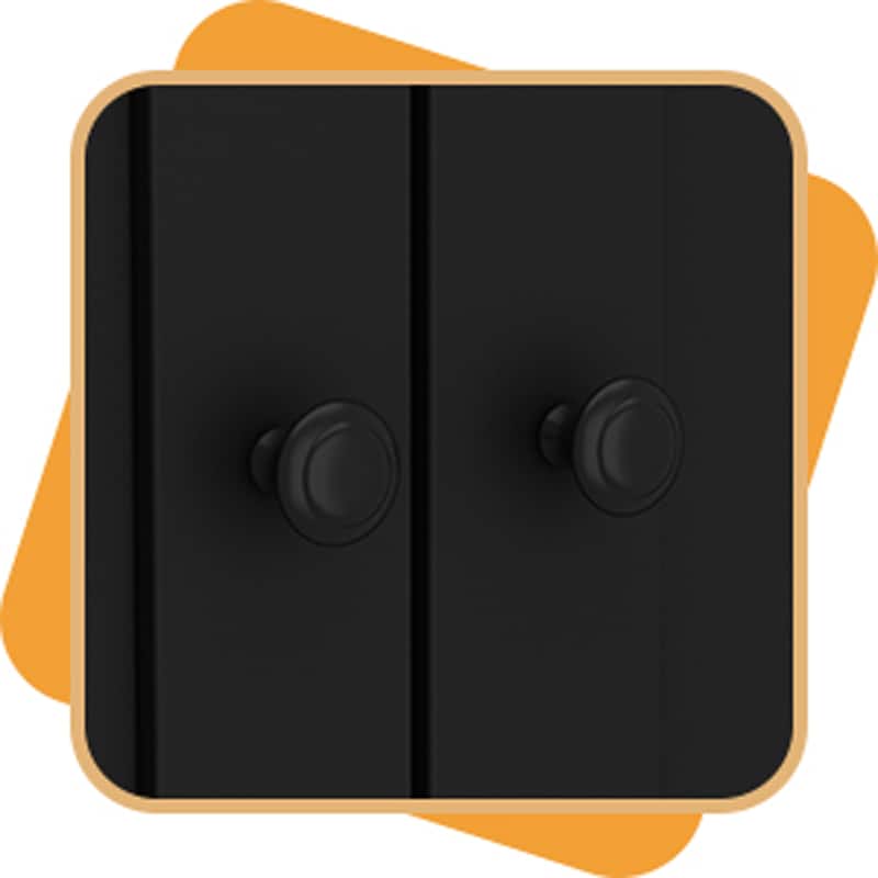 Elegant Dual-Cat Washroom Furniture Magnetic Door and Ventilation Hole