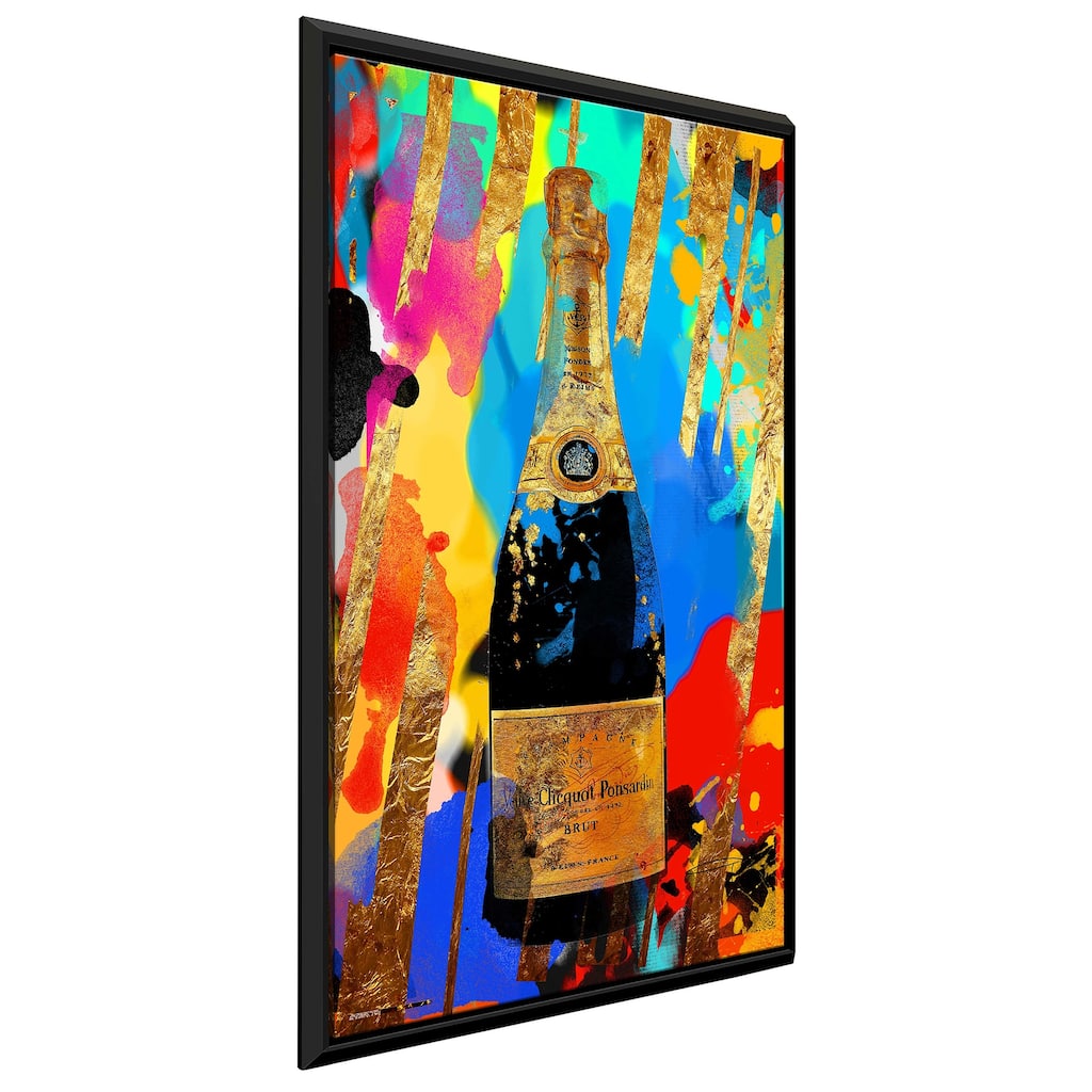 "Poppin Bottles" by Jodi Print on Floating Canvas