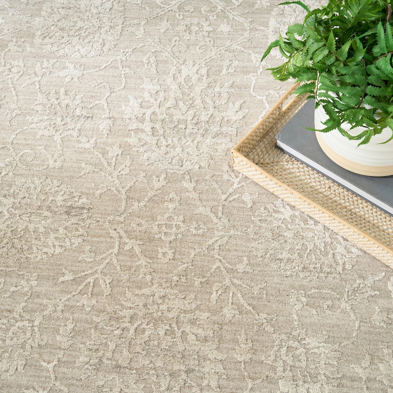 Nourison Moonlit Textured Floral Indoor Rug