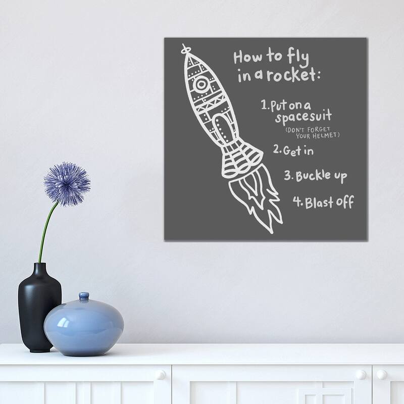iCanvas "Outerspace/Black I" by Noonday Design Canvas Print - 18x18x1.5