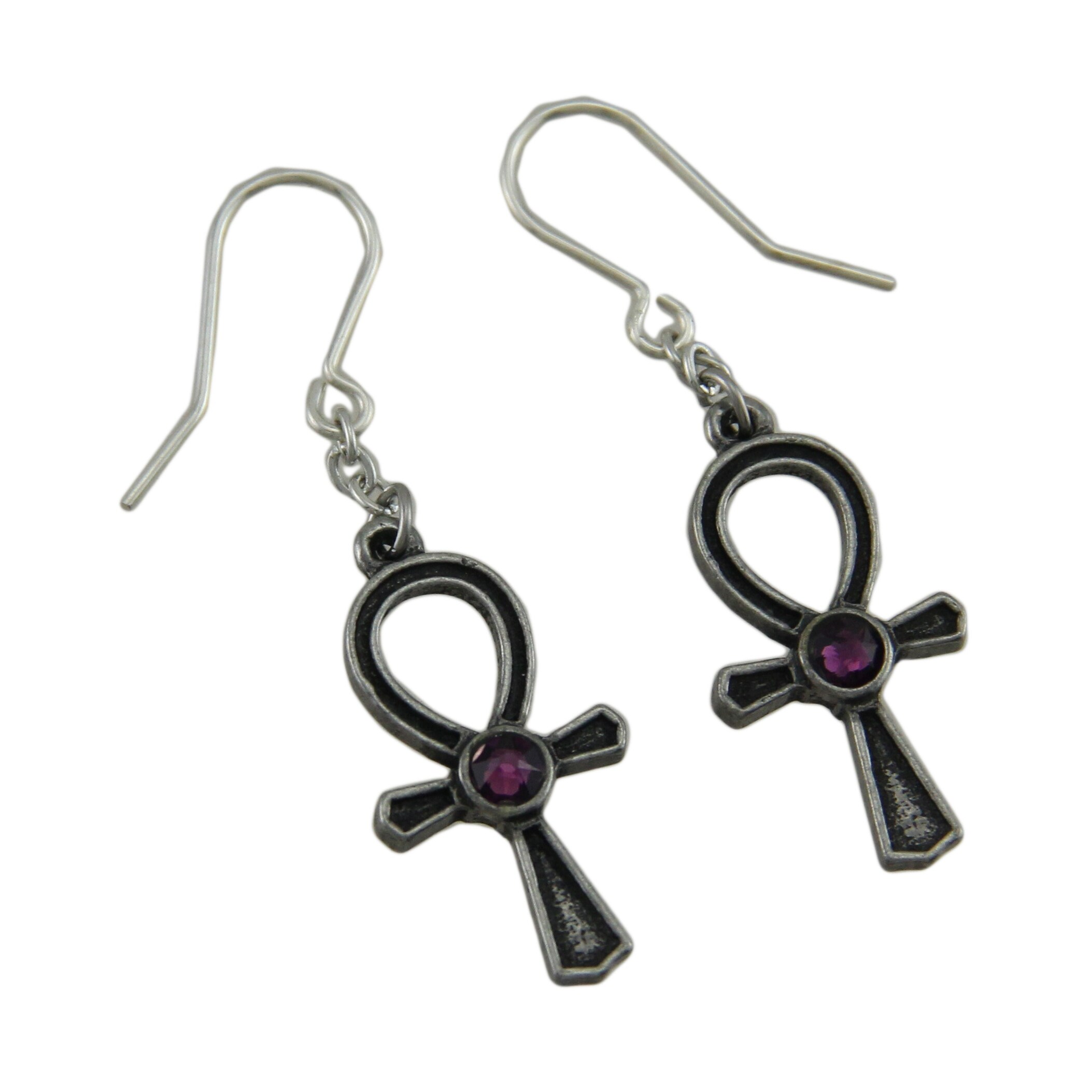hanging ankh earring