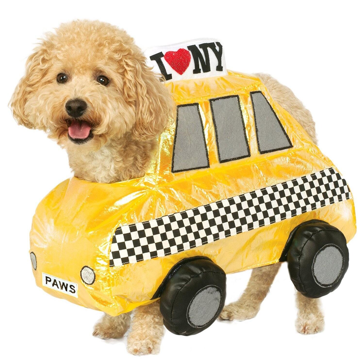 Shop Taxi Cab Halloween Dog Costume Medium Overstock 22663362