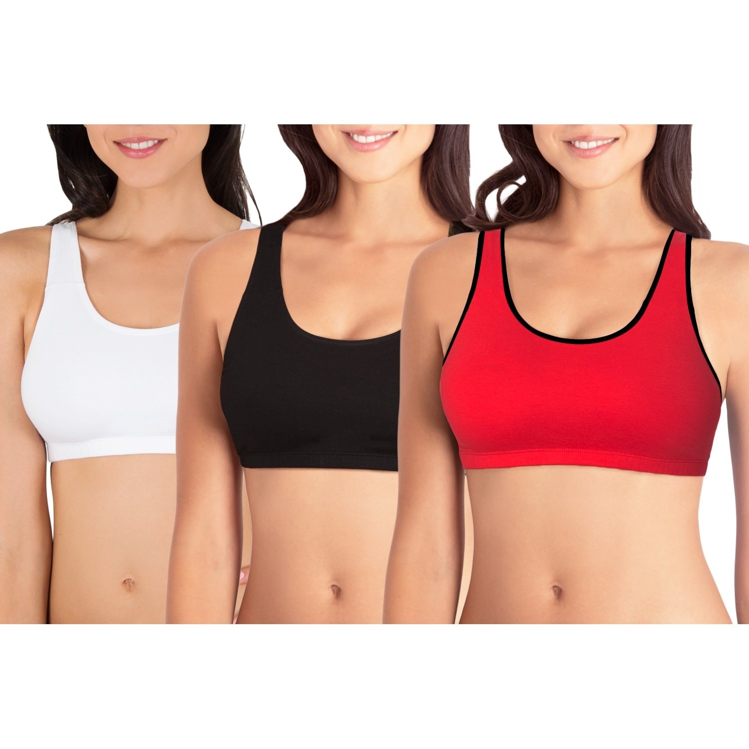 fruit of the loom padded sports bra